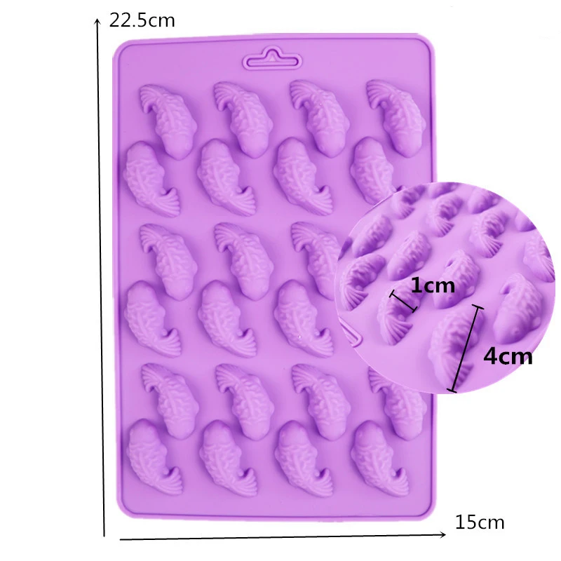 24/8 полость маленькая рыба карп сделай сам креативная силиконовая форма для торта