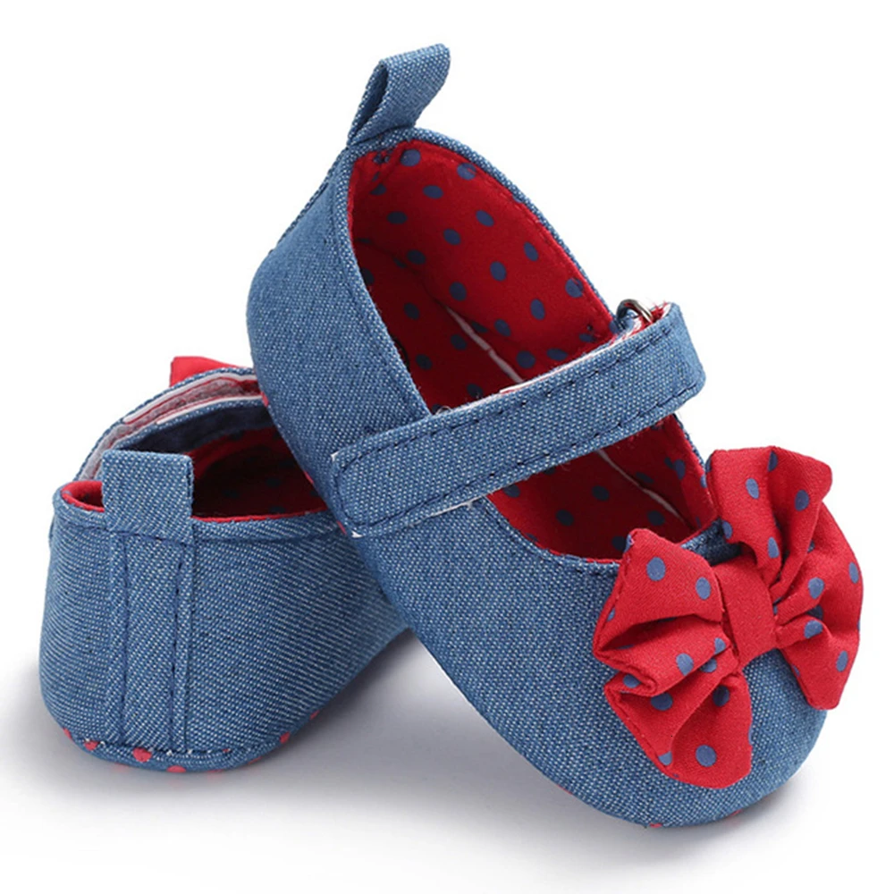 Парусиновые туфли Pudcoco для новорожденных девочек мягкая обувь первых шагов без