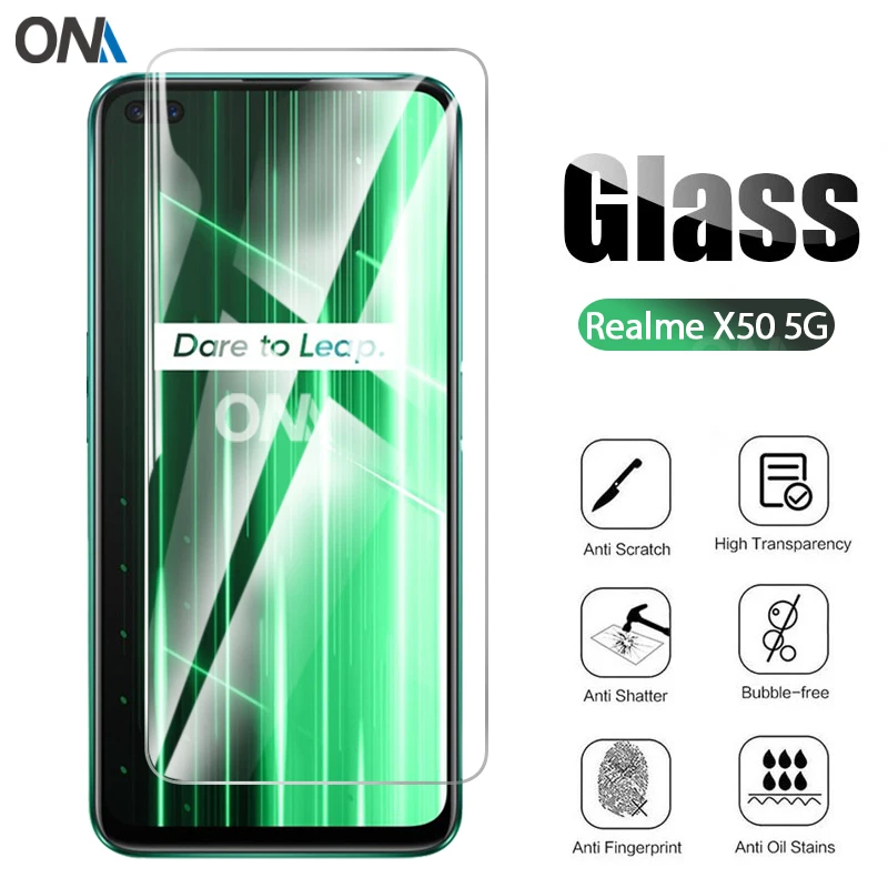 10 шт. закаленное стекло для Realme X50 5G 6 65 Защитное экрана 9H Премиум Закаленное OPPO
