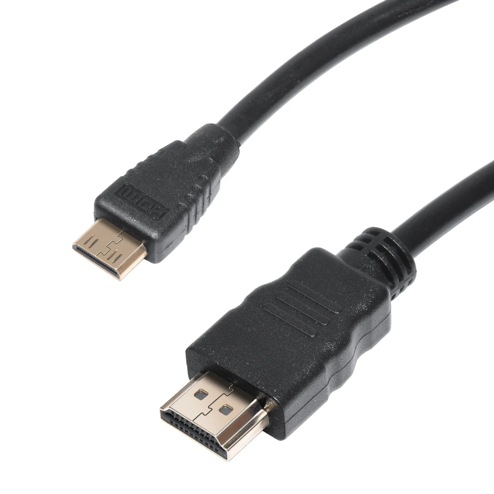 Высокоскоростной адаптер DeepFox Mini HDMI 1080p 3D с позолоченным штекером для камеры