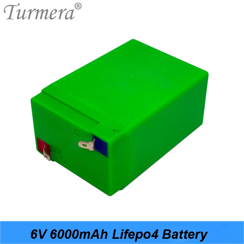 

Lifepo4 Battery 6V 6AH Replace Storage Batteries for Children Electric Car and Motorcycle Electronic Emergency Light Use Turmera