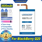 100% Оригинальный аккумулятор LOSONCOER 3600 мАч BPCLS00001B для BlackBerry Q20, Классическая фотобатарея
