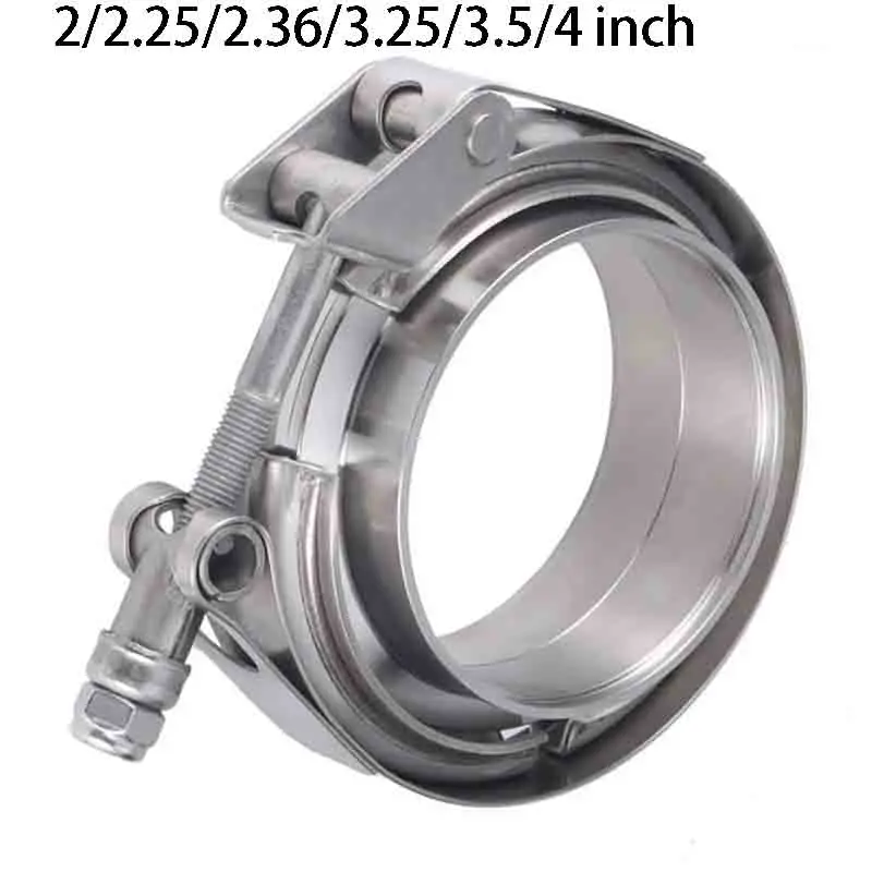 

V зажим полоса 2/2.25/2.36/3.25/3.5/4 дюймов нержавеющая сталь быстроразъемный V зажим с мужской женский фланец выхлопной трубы зажим
