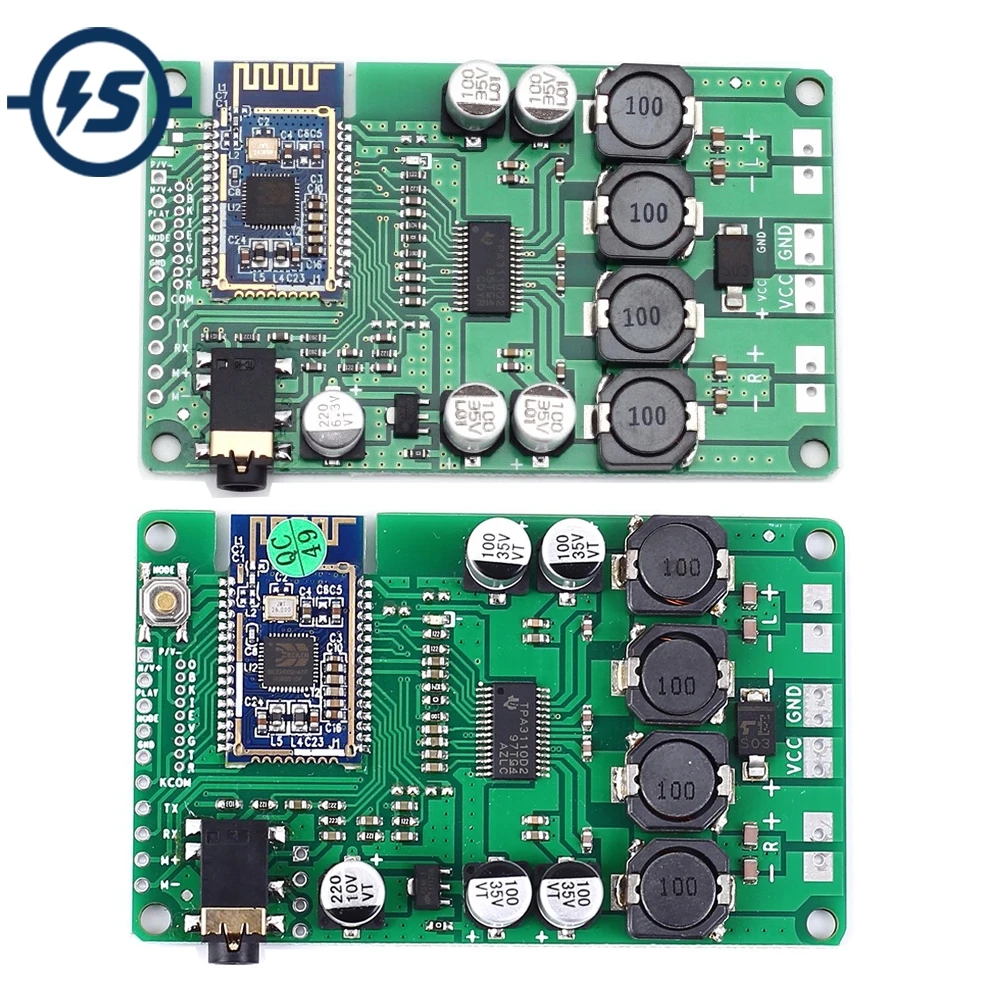 Беспроводная Плата усилителя мощности TWS Bluetooth 5 0 2x1 Вт/10 Вт AUX аудио поддержка