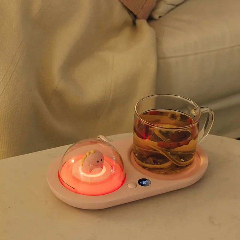

Warmer Coffee Mug Heating Coaster Smart Thermostatic Hot Plate Milk Tea Water Heating Pad For Home Office 220V