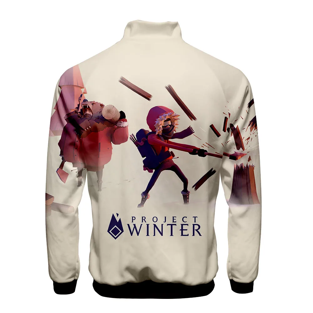 

Winter plan men and women zipper jacket long sleeve sweatshirt tops fashion stand-up collar printing custom complete pullover
