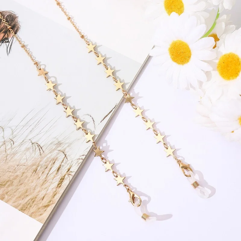 

Fashion Metal Eye Glasses Chain Mask Chain Holder Eyeglasses Sunglasses Chain Lanyard Jewelry Decoration Eyewear Accessories