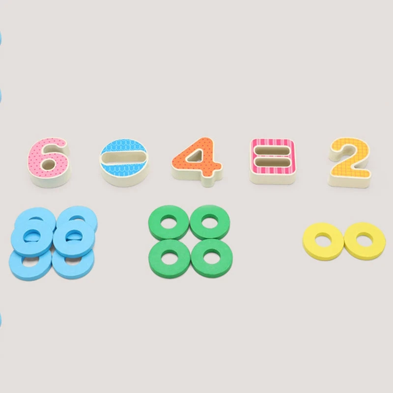 

New Educational Wooden Toys for Kids Board Math Fishing Count Numbers Digital Shape Match Child Gift Toy