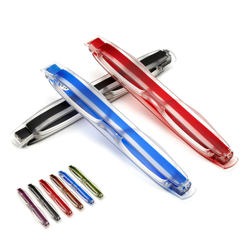 6602 ультра светильник Складные портативные очки для чтения мужские и женские