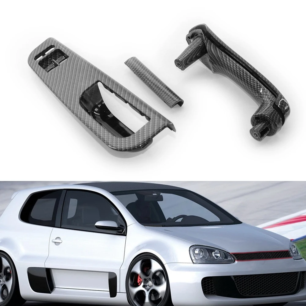 

Накладка на ручку из углеродного волокна, отделка, аксессуары для Golf MK4 2-Dr LHD, дверной оконный переключатель, правая дверь