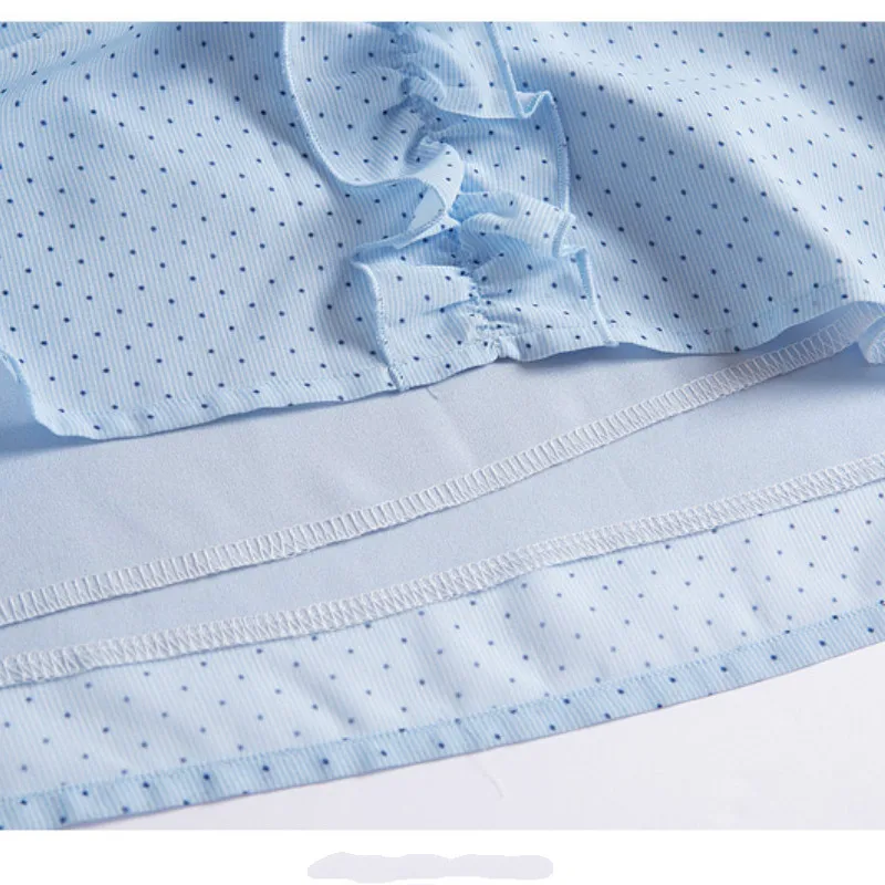 

Spring Autumn Fall 2020 Women Clothing Office Lady Blue Chiffon Shirts Korean Fashion Lantern Long Sleeve Blouse Tops