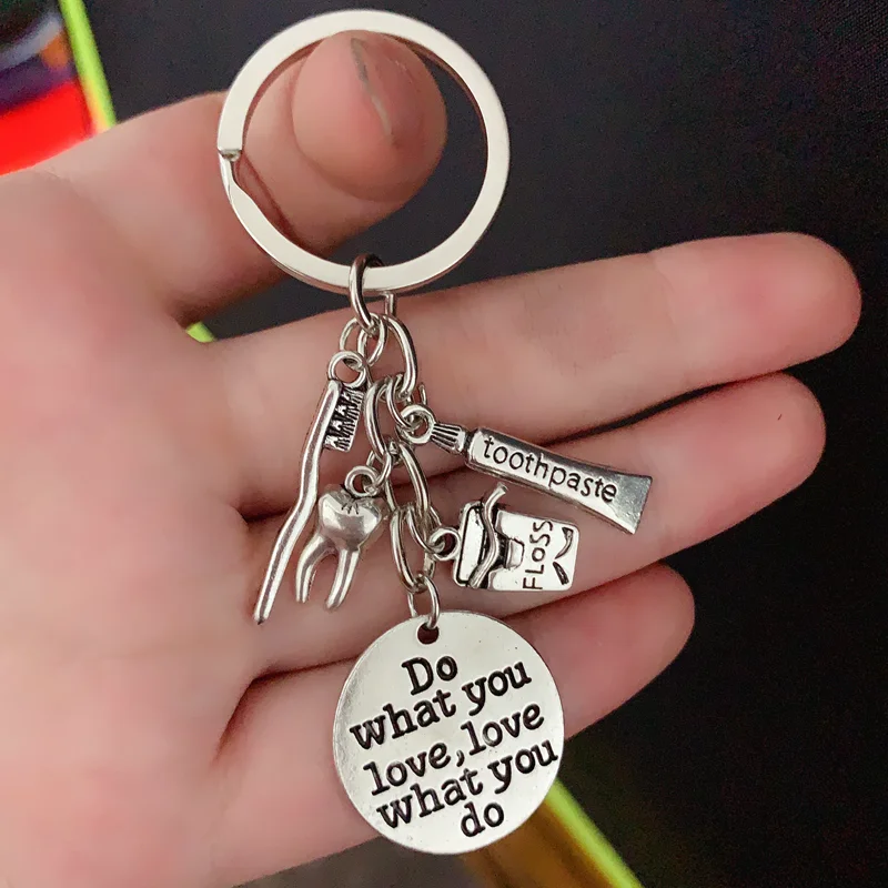 1pes стоматологический брелок зубные украшения сделать любовь что вы любите