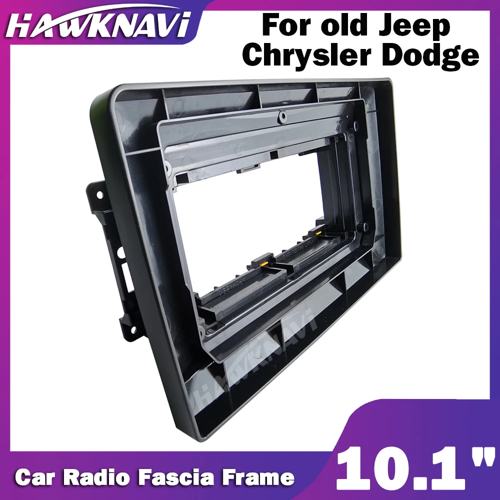 Per Jeep Grand Cherokee Wrangler Dodge RAM caricabatterie Chrysler 300C 10.1 pollici 2 Din autoradio Stereo Fascia pannello Dash Frame