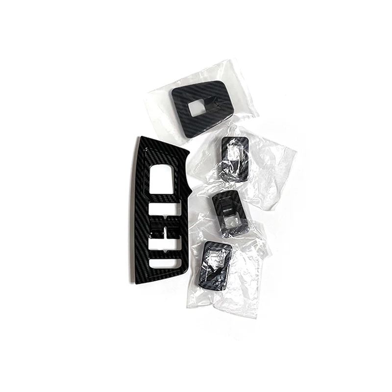 

For Seat Tarraco 2018 2019 2020 ABS Carbon fiber Car Door Window glass Lift Control Switch Panel Cover Trim Accessories Styling