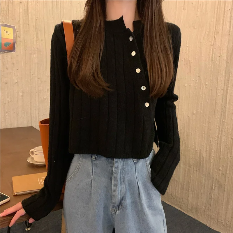 

Осень 2021, зимний свитер, женские топы, вязаный пуловер, женская мягкая теплая толстая верхняя одежда