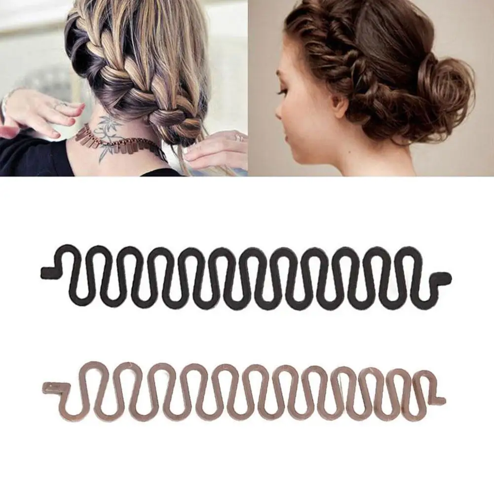 Lady French Weave Hair Braider Roller Hair Twist Styling Hairpins Barrettes for Women Hairstyle Bun Braiding Diy Accessories images - 6