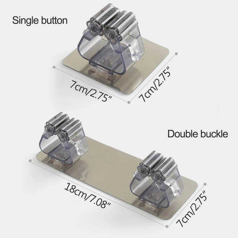 Стикер крепкий крючок для ванной комнаты бесшовная Швабра стойка настенный бесшовный зажим швабры|Крючки и