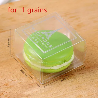 

50 шт., пластиковые мини-коробки для тортов