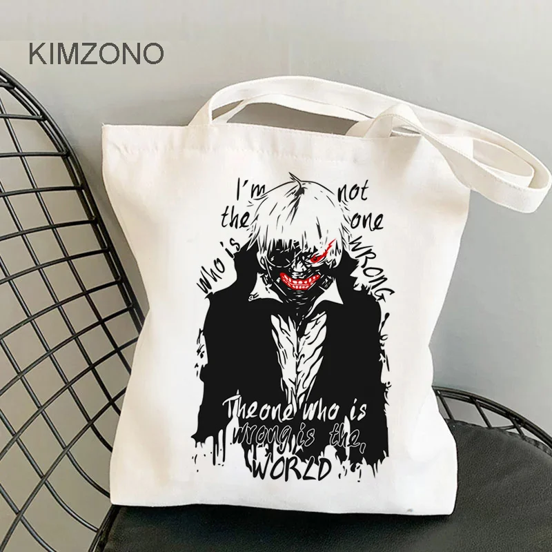 

Tokyo Ghoul shopping bag tote shopper canvas recycle bag shopper handbag bag shoping bolsas ecologicas tote foldable custom