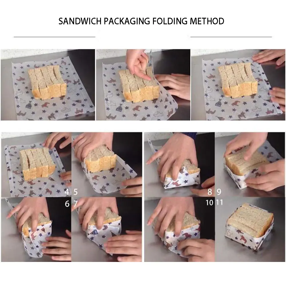 50 шт бумажная одноразовая пищевая обертка для ринга безопасная упаковка