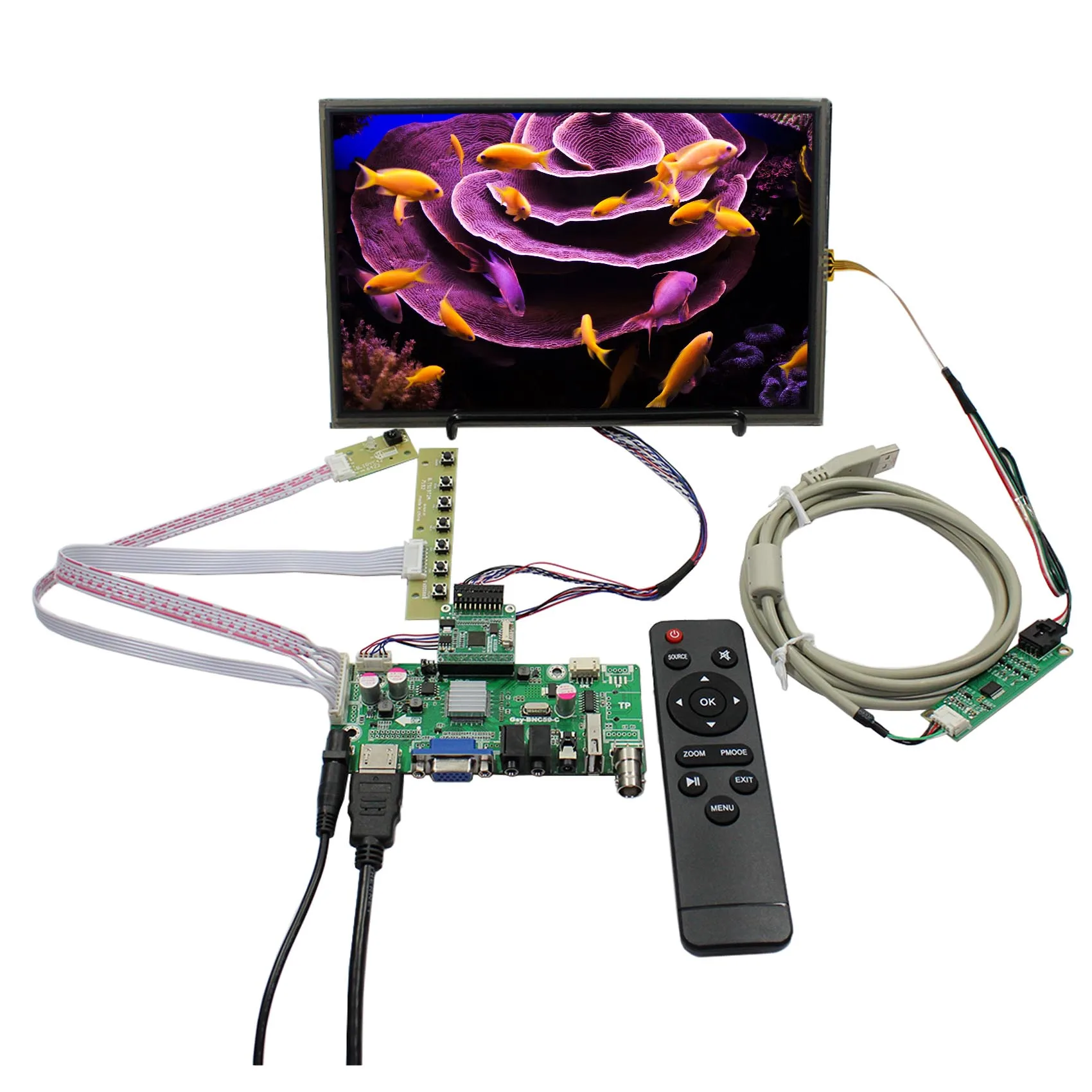 

10.1inch B101UAN01.A 1920X1200 Resistive Touch Panel LCD Screen with HD-MI VGA AV USB LCD Controller Board