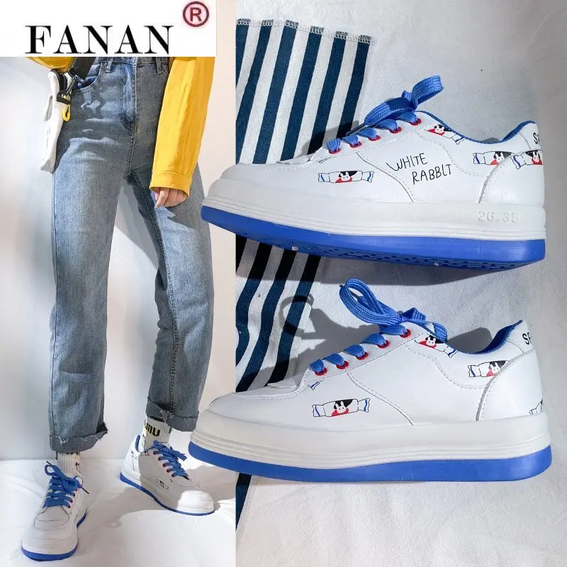 

Women's shoes round toe student flat-bottom lace-up women's shoes casual sports fashion board shoe fashion all-match personality