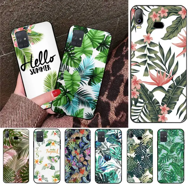 

Palm tree Leaves Plant Flower Phone Case For Samsung Galaxy A01 A11 A31 A81 A10 A20 A30 A40 A50 A70 A80 A71 A91 A51