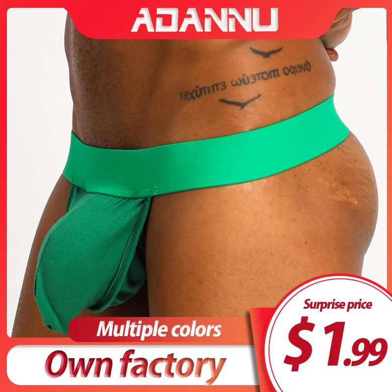 Бренд ADANNU сексуальное мужское нижнее белье с ремешком для геев cueca tanga стринги
