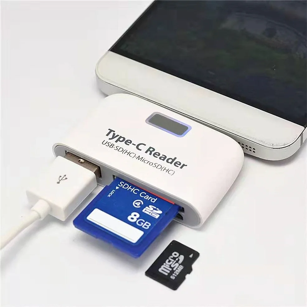 USB 3 1 Type C кард ридер 2 0 SD/Micro SD/TF OTG адаптер для ноутбука/USB телефон