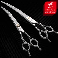 fenice 7 07 5 inch professional curved dog grooming scissors japan 440c curved shear for dog groomer beautician