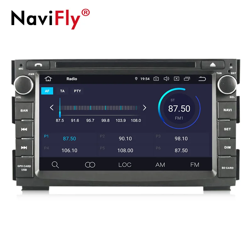 NaviFly Android9.0 OctaCore 4 Гб ОЗУ 64 Гб ПЗУ 2din Автомобильная магнитола для KIA Venga Автомобильный мультимедийный плеер gps dvd-плеер wifi DVR