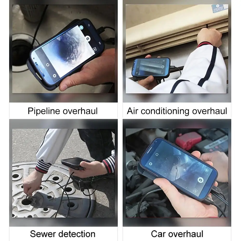 6 светодиодный usb-эндоскоп 5 мм мобильный телефон с жестким трубчатым каналом
