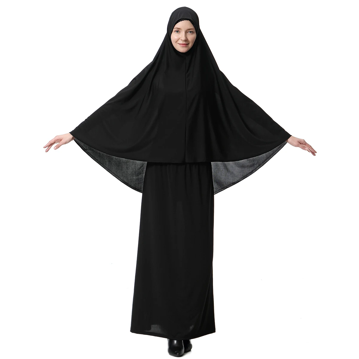 Мусульманская молитвенная одежда, комплект для женщин, Niqab Burka, Саудовская Аравия, хиджаб, длинное платье, хиджаб, химар, Рамадан, джильбаб