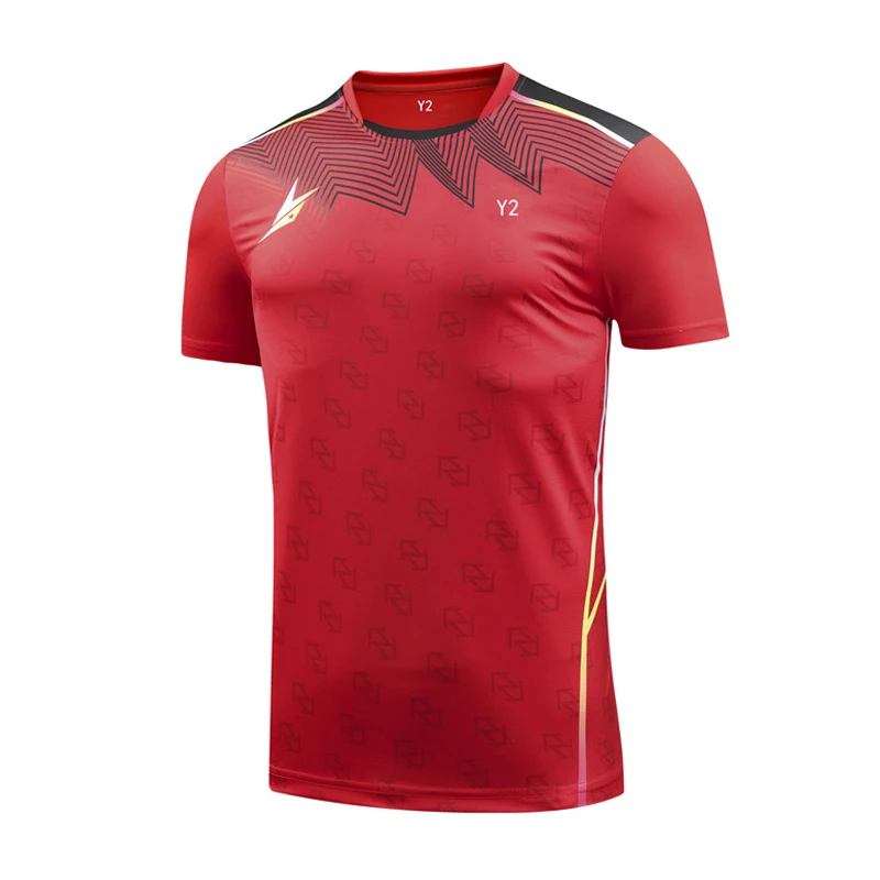 Women Badminton Quick Drying Breathable Lightweight Short Sleeve T Shirt Table Tennis Sportswear Men Training Suits Tops -40