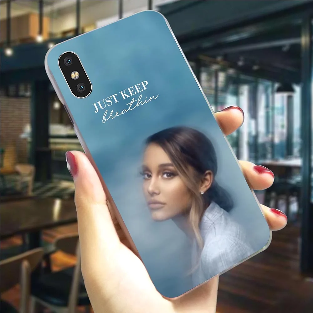K2522003 Чехол для телефона с рисунком Ariana Grande чехол для iPhone 6 5 5S SE 6 S/6 6S Plus 7 8/7 8 Plus X XS XR Xs Max, Жесткий Чехол - Цвет: K2522003
