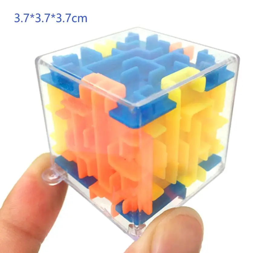 Детские игрушки 3D головоломки лабиринт шар куб ручная игра чехол коробка