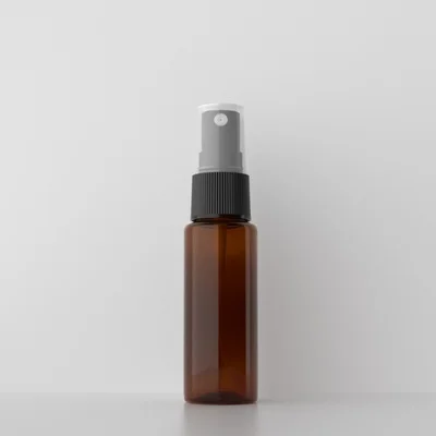 Brown Bottle Black 100 шт 20 мл миниатюрная белая пластиковая бутылка с распылителем 20cc пустой контейнер для распылителя духов Samll образец карманные бутылки - Цвет: Brown Bottle Black