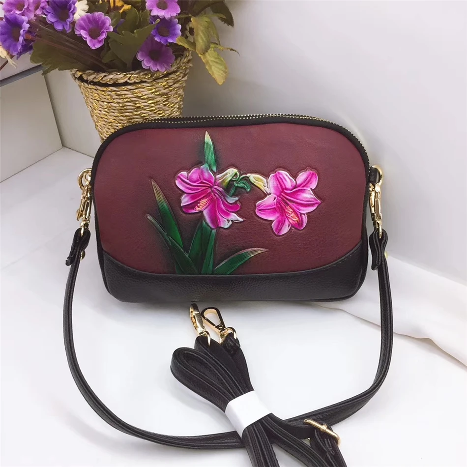 Daffodil Wine red 16 цветов сумка Клевер на удачу новые роскошные кошельки и сумки женские сумки дизайнерские женские сумки через плечо плечевые сумки для женщин Sac - Цвет: Daffodil Wine red