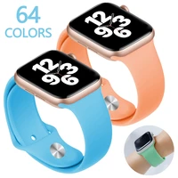 silicone strap for apple watch band 44mm 40mm 38mm 42mm smartwatch sports rubber watchband belt bracelet iwatch serie 6 se 5 3 4