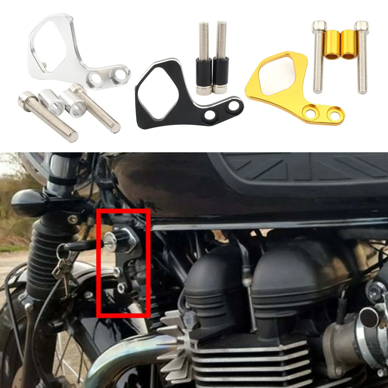

1pack Motorcycles Ignition Key Relocation Bracket for SE Right Side