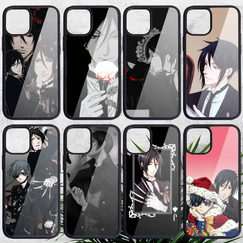 

Hot Black Butler Anime Phone Case PC for iPhone 11 12 pro XS MAX 8 7 6 6S Plus X 5S SE 2020 XR