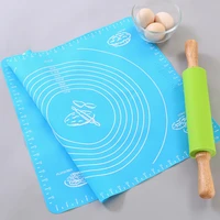 silicone baking mat thickening flour rolling scale mat kneading dough pad baking pastry rolling mat bakeware liners