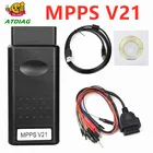 Новое поступление, MPPS V21 MAIN + TRICORE + MULTIBOOT с разрывным тросом, автомобильный инструмент MPPS V18 с бесплатной доставкой