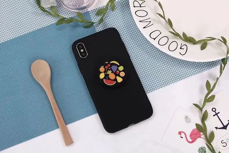 Держатель для фруктов чехол для Oppo A83 a1 F5 A73 F7 Национальный F9 A7X K1 R15 R15X K3 мечта зеркало Stabndard Рено 10X5G Z чехол - Цвет: Black