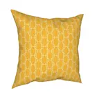 Чехол для подушки с геометрическим рисунком горчичного желтого цвета, украшение для подушки, Винтажный чехол для подушки среднего века с белыми линиями, чехол для домашней подушки 40*40 см