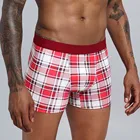 Трусы-боксеры мужские в европейском размера плюс, хлопковые шорты, нижнее белье, 1 шт.