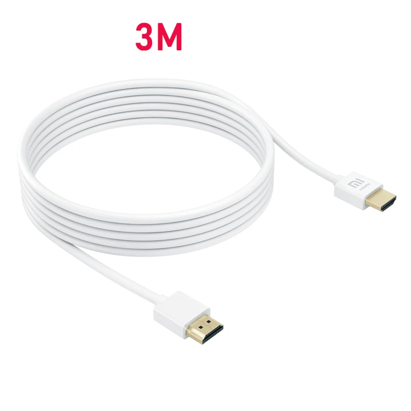Оригинальный HDMI кабель Xiaomi к 3 м 1 5 4 HD с поддержкой 3D 24 К позолоченный штекер 18