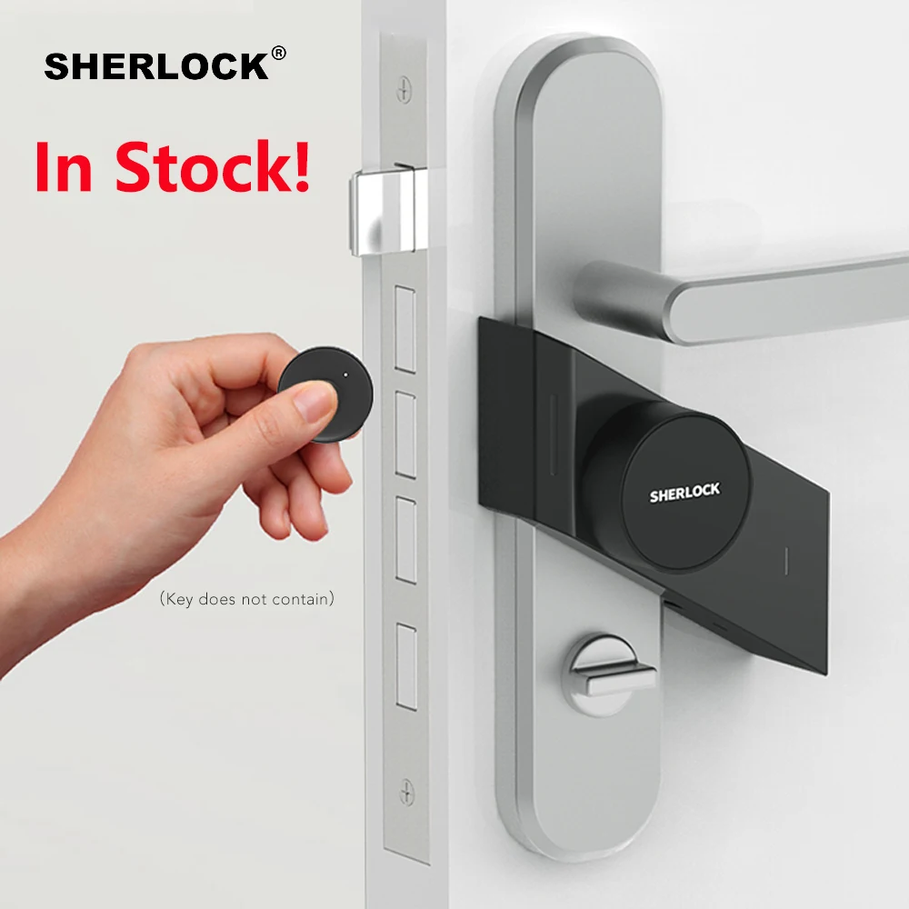 

Умный дверной замок Sherlock S2, беспроводной домашний электронный замок без ключа, управление через приложение и телефон, черный