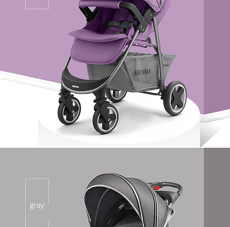 Baby stroller children's lightweight folding umbrella car newborn can sit reclining baby portable shock absorber trolley