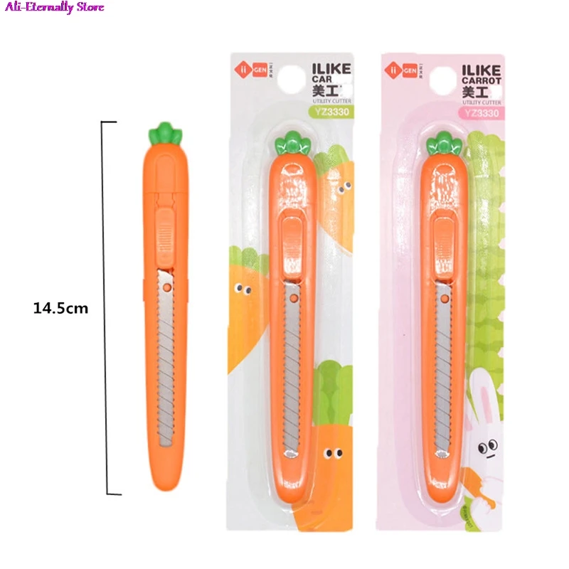 

Portable Mini Carrot Art Knife Office Paper Cutting Art Knife School Stationery